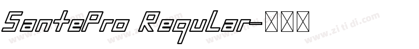 SantePro Regular字体转换